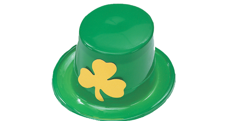 Green Top Hat with Shamrock