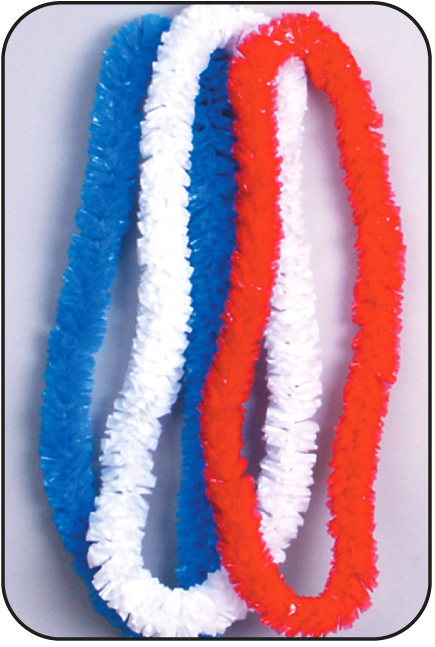 Red/White/Blue Poly Leis