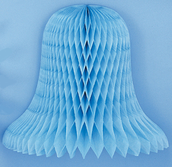 18" Blue Tissue Bell